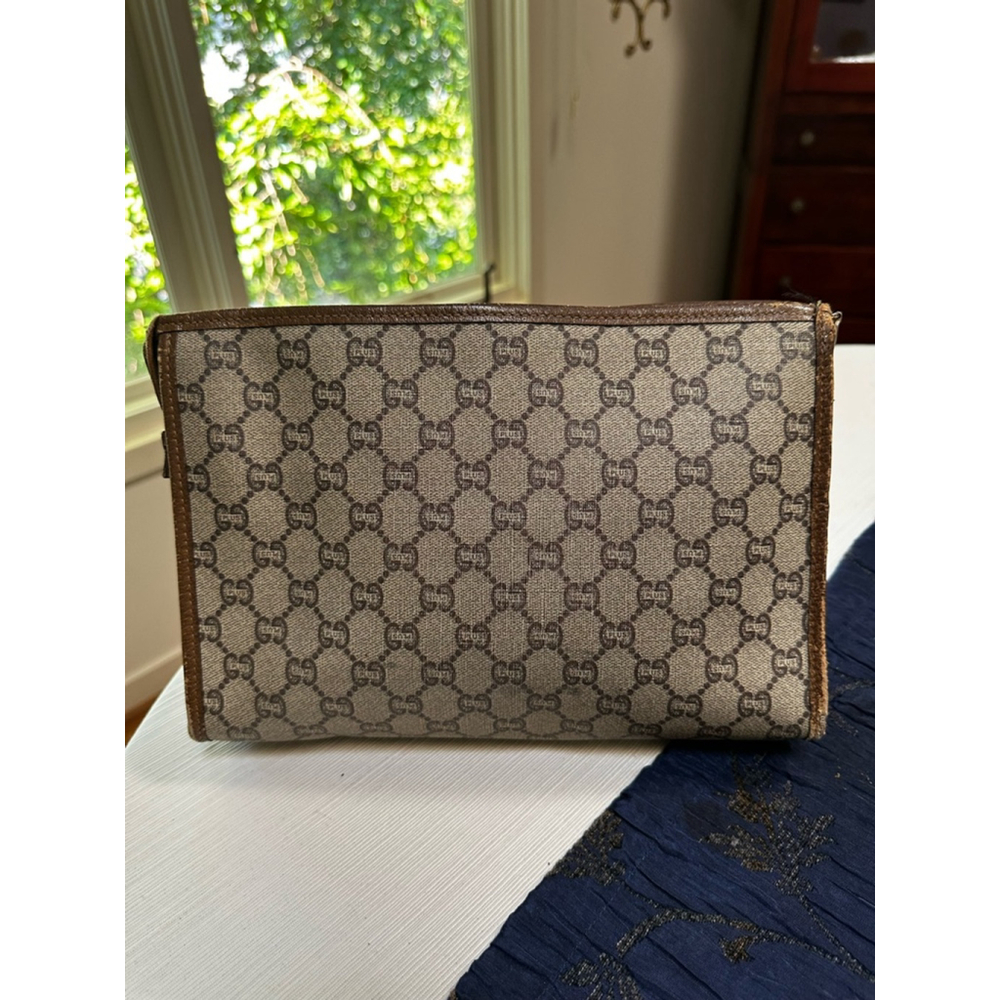 Gucci Plus Beige Brown Vintage Clutch Bag - Picture 5 of 16